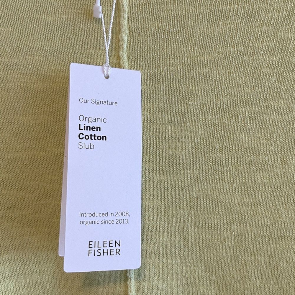 NWT Eileen Fisher Organic Linen Cotton Slub Bateau Boxy Poncho Sweater Top, XS - Picture 3 of 6